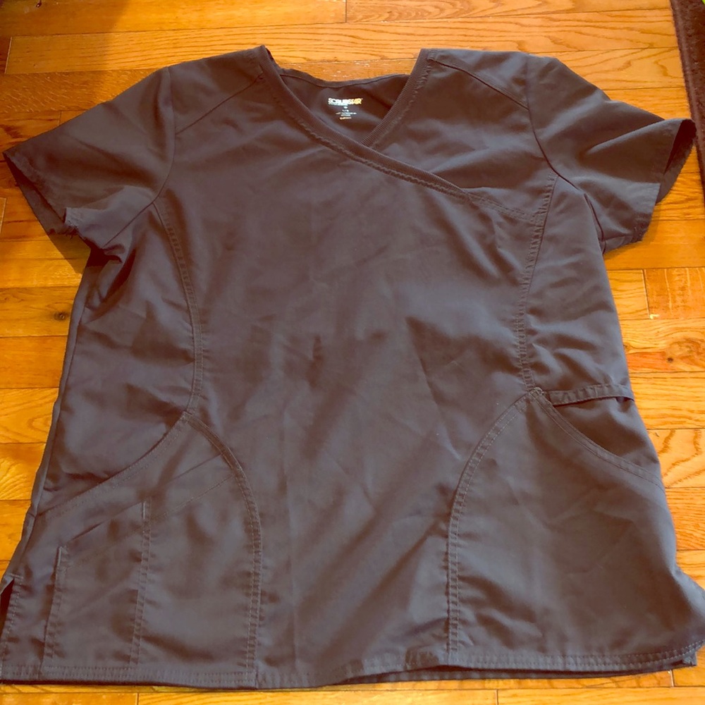Grey Scrub Top